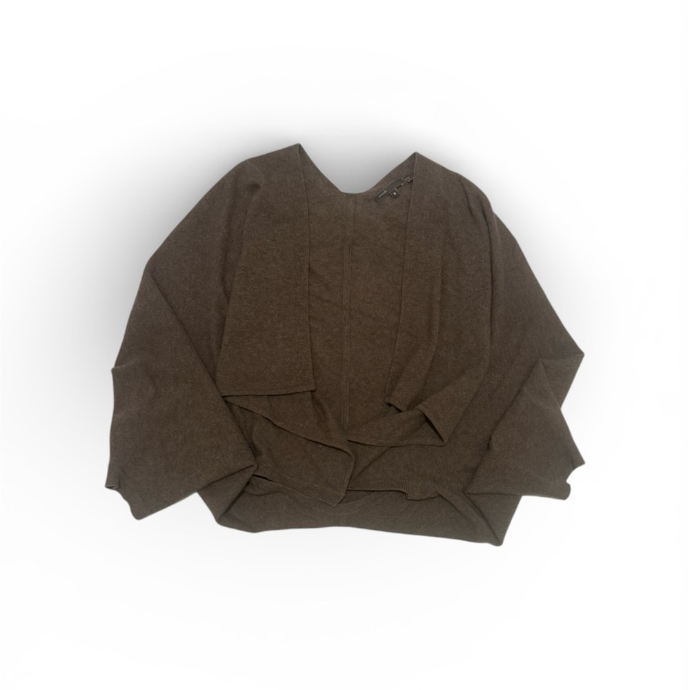 Vince Wool Blend Draped Open Front Cardigan Size M